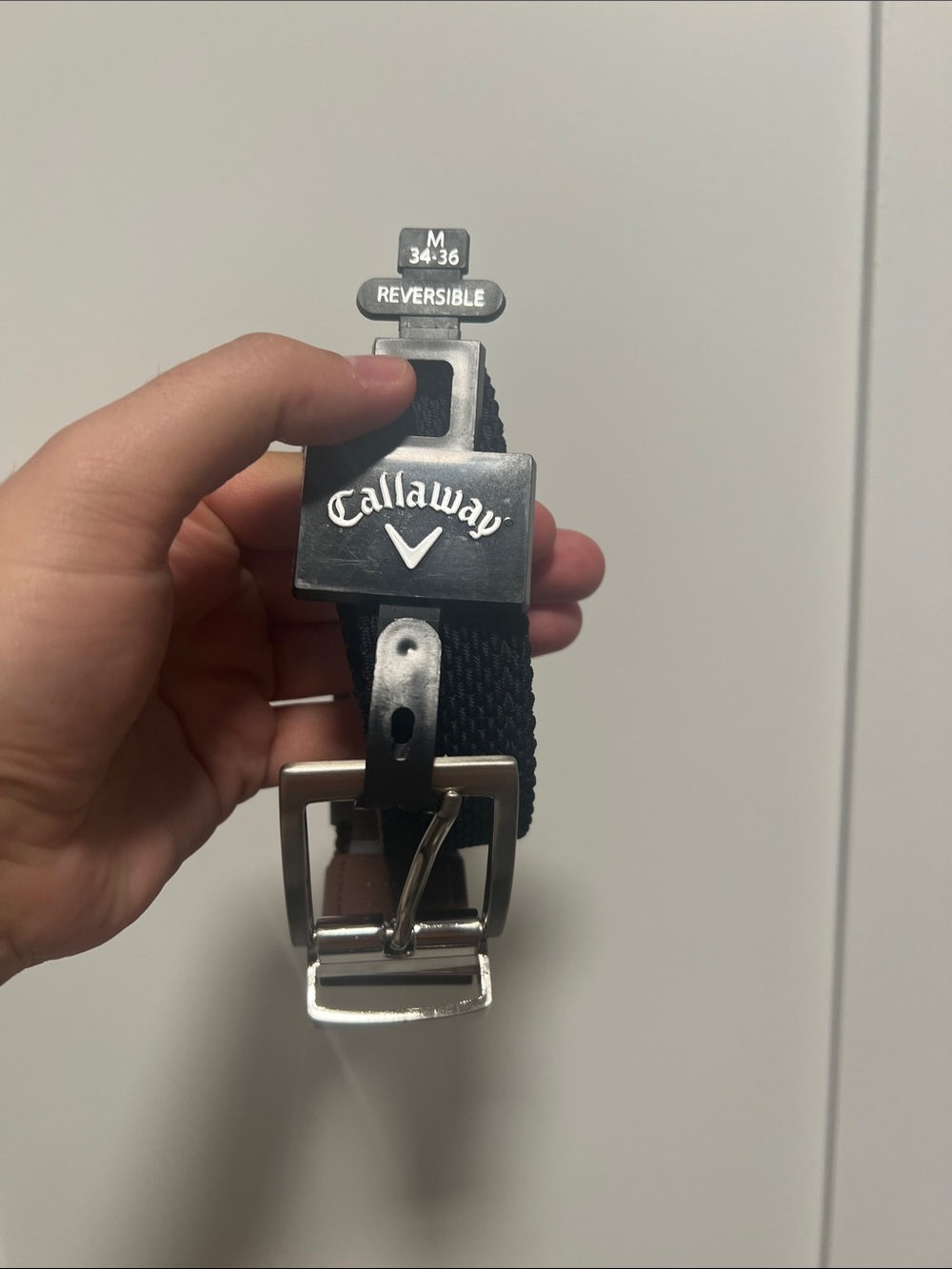 Brand New Callaway reversible Golf Belt with Silver Buckle